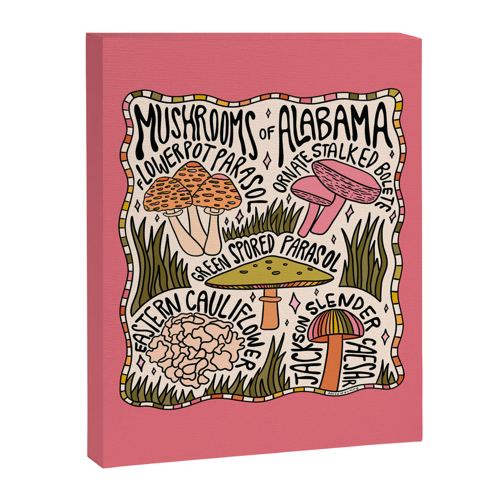 Mushrooms of Alabama Canvas Print Gallery Image 8