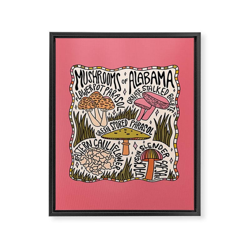 Mushrooms of Alabama Framed Canvas Print Gallery Image 8