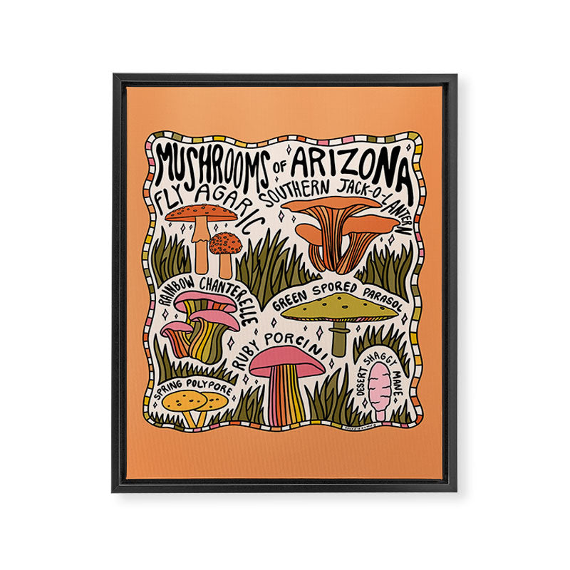 Mushrooms of Arizona Framed Canvas Print Gallery Image 8