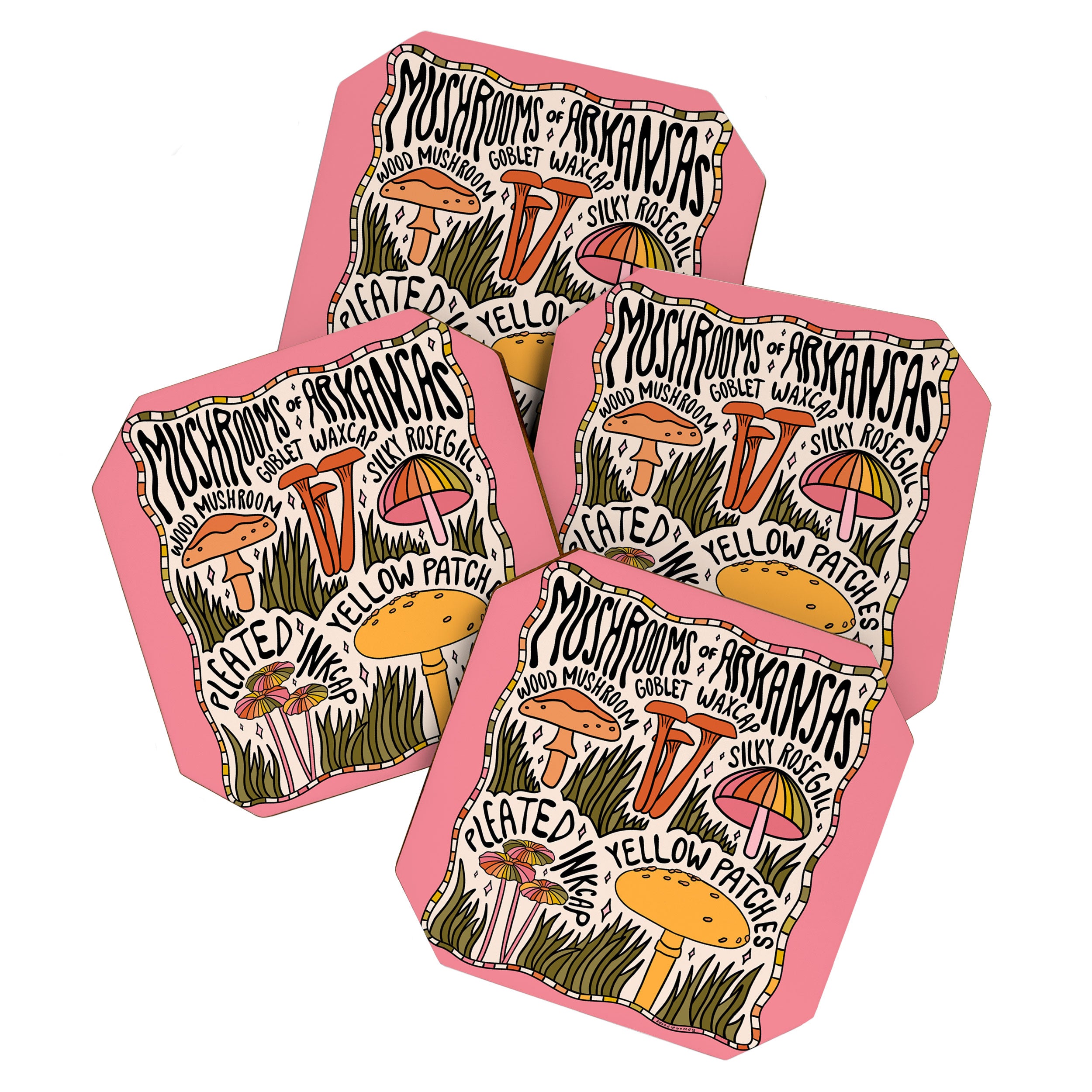 Mushrooms of Arkansas Coaster Gallery Image 1