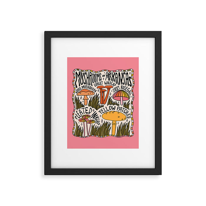 Mushrooms of Arkansas Framed Art Print Gallery Image 1