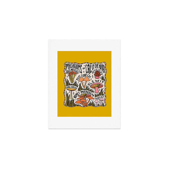 Mushrooms of California Art Print Gallery Image 1