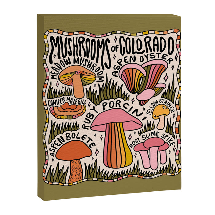 Mushrooms of Colorado Canvas Print Gallery Image 1