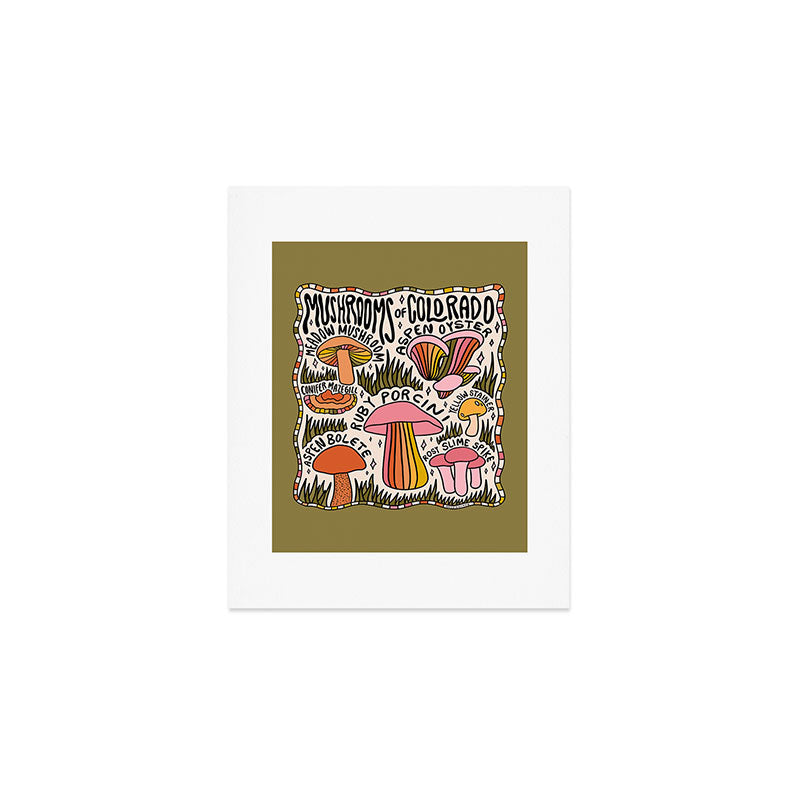 Mushrooms of Colorado Art Print Gallery Image 1