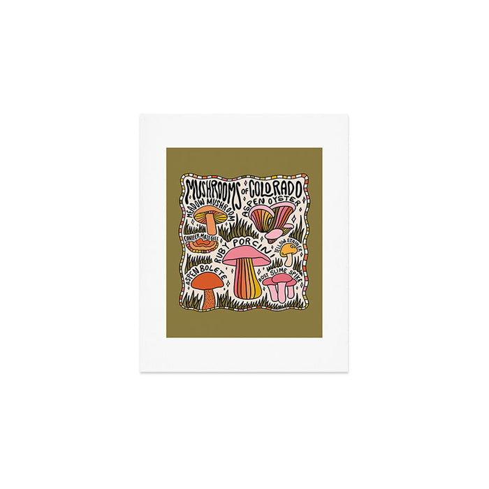 Mushrooms of Colorado Art Print Gallery Image 1