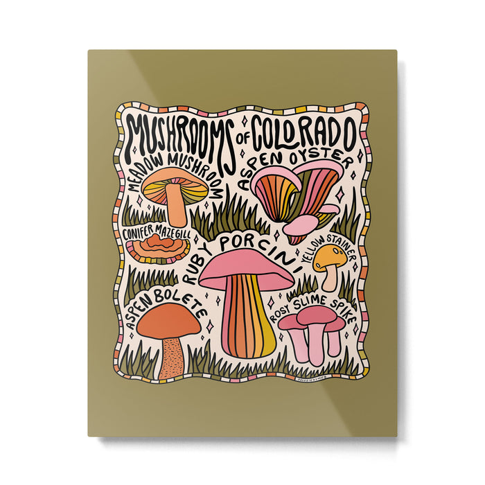 Mushrooms of Colorado Metal Print Gallery Image 1