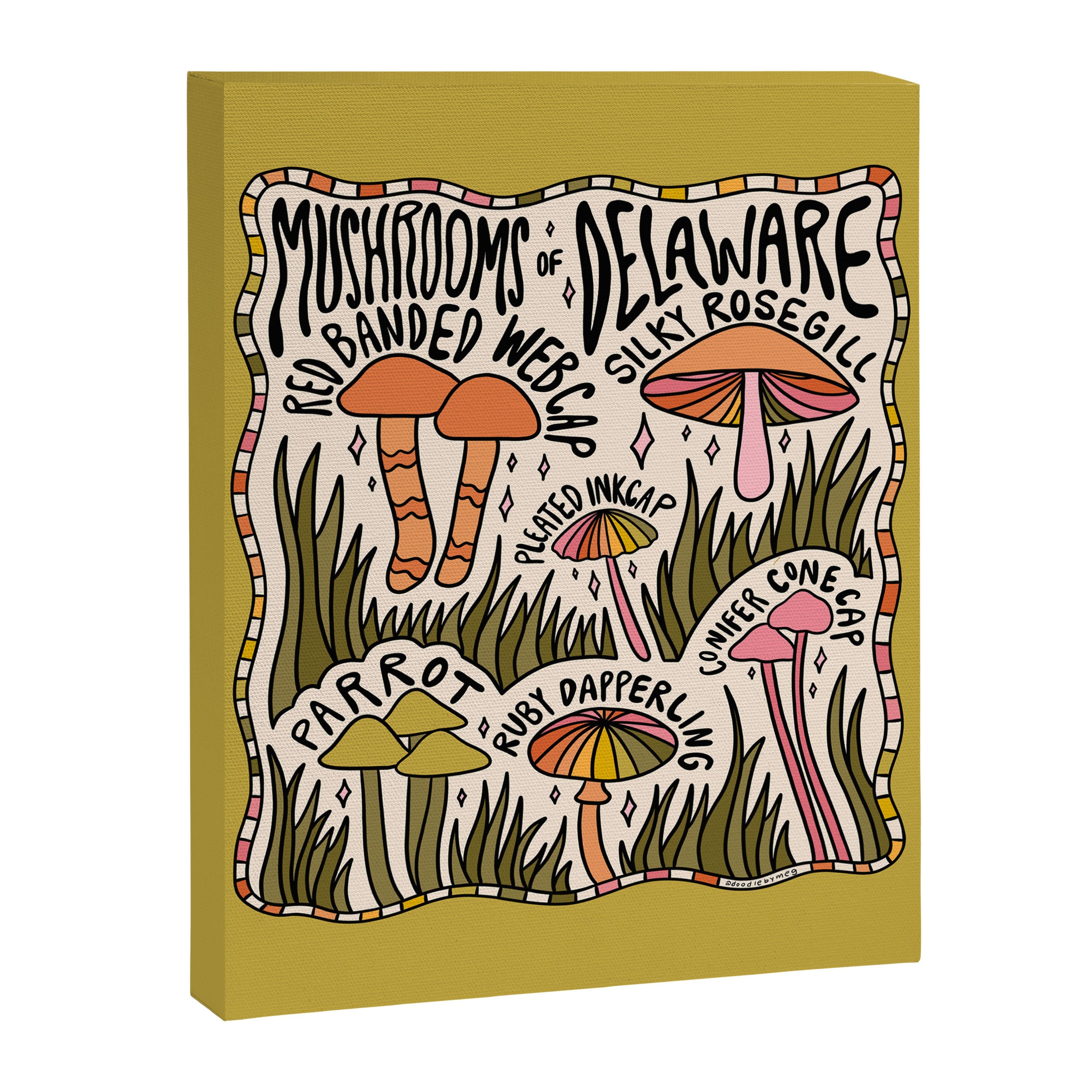 Mushrooms of Delaware Canvas Print Gallery Image 8