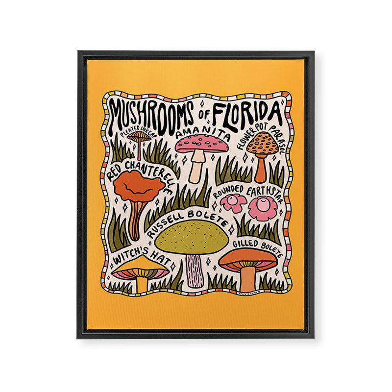 Mushrooms of Florida Framed Canvas Print Gallery Image 8