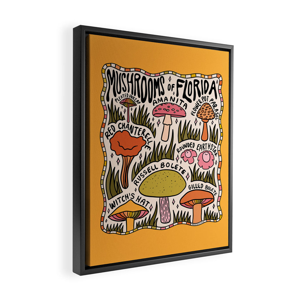 Mushrooms of Florida Framed Canvas Print Gallery Image 2