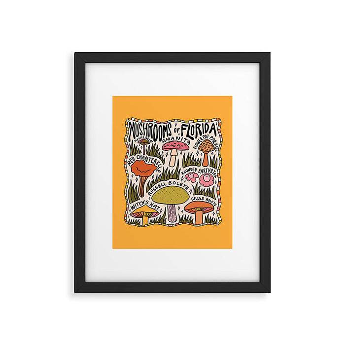 Mushrooms of Florida Framed Art Print Gallery Image 1