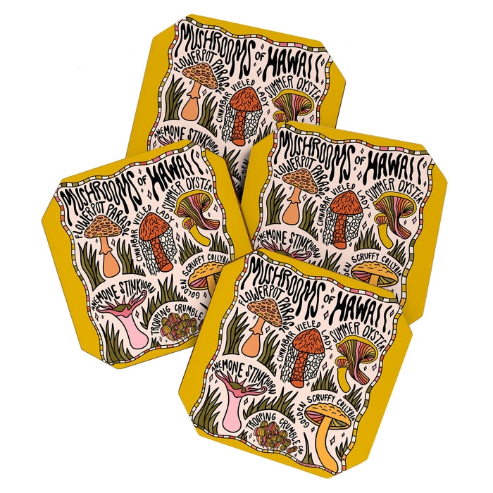 Mushrooms of Hawaii Coaster Gallery Image 1