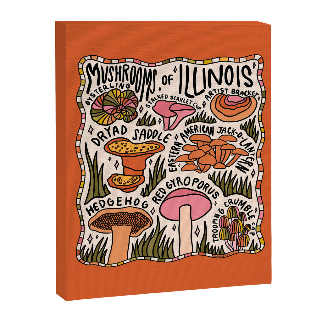 Mushrooms of Illinois Canvas Print Gallery Image 8