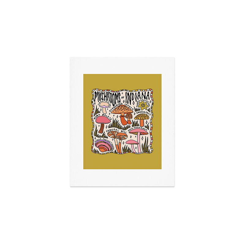 Mushrooms of Indiana Art Print Gallery Image 1