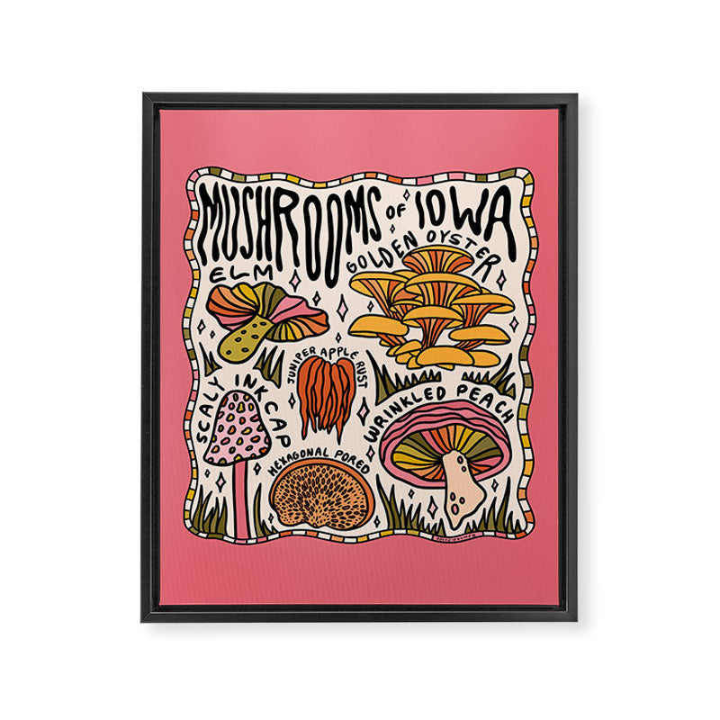 Mushrooms of Iowa Framed Canvas Print Gallery Image 8