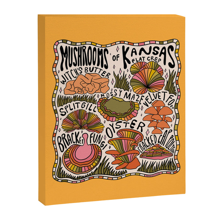 Mushrooms of Kansas Canvas Print Gallery Image 1