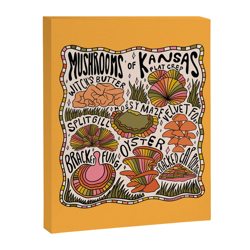 Mushrooms of Kansas Canvas Print Gallery Image 8