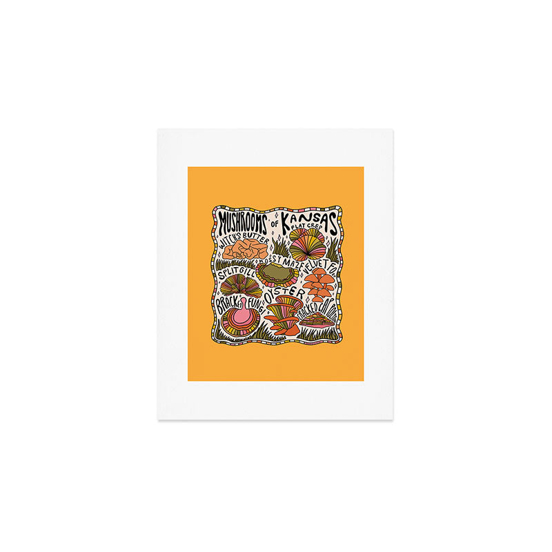 Mushrooms of Kansas Art Print Gallery Image 1