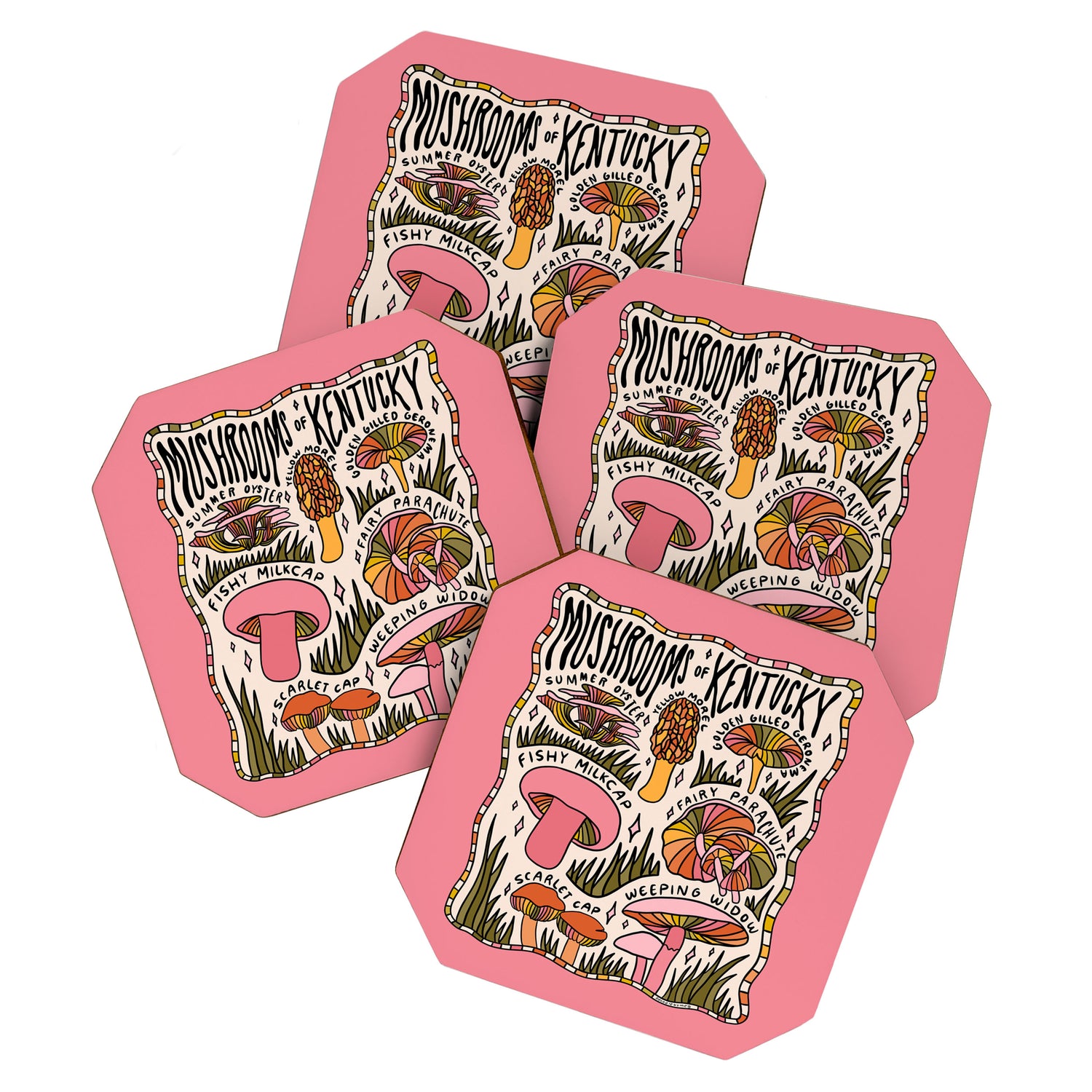 Mushrooms of Kentucky Coaster Gallery Image 1