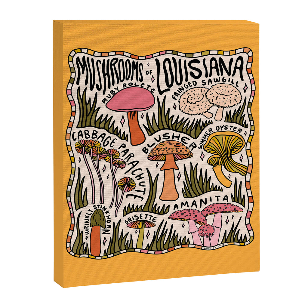 Mushrooms of Louisiana Canvas Print Gallery Image 8