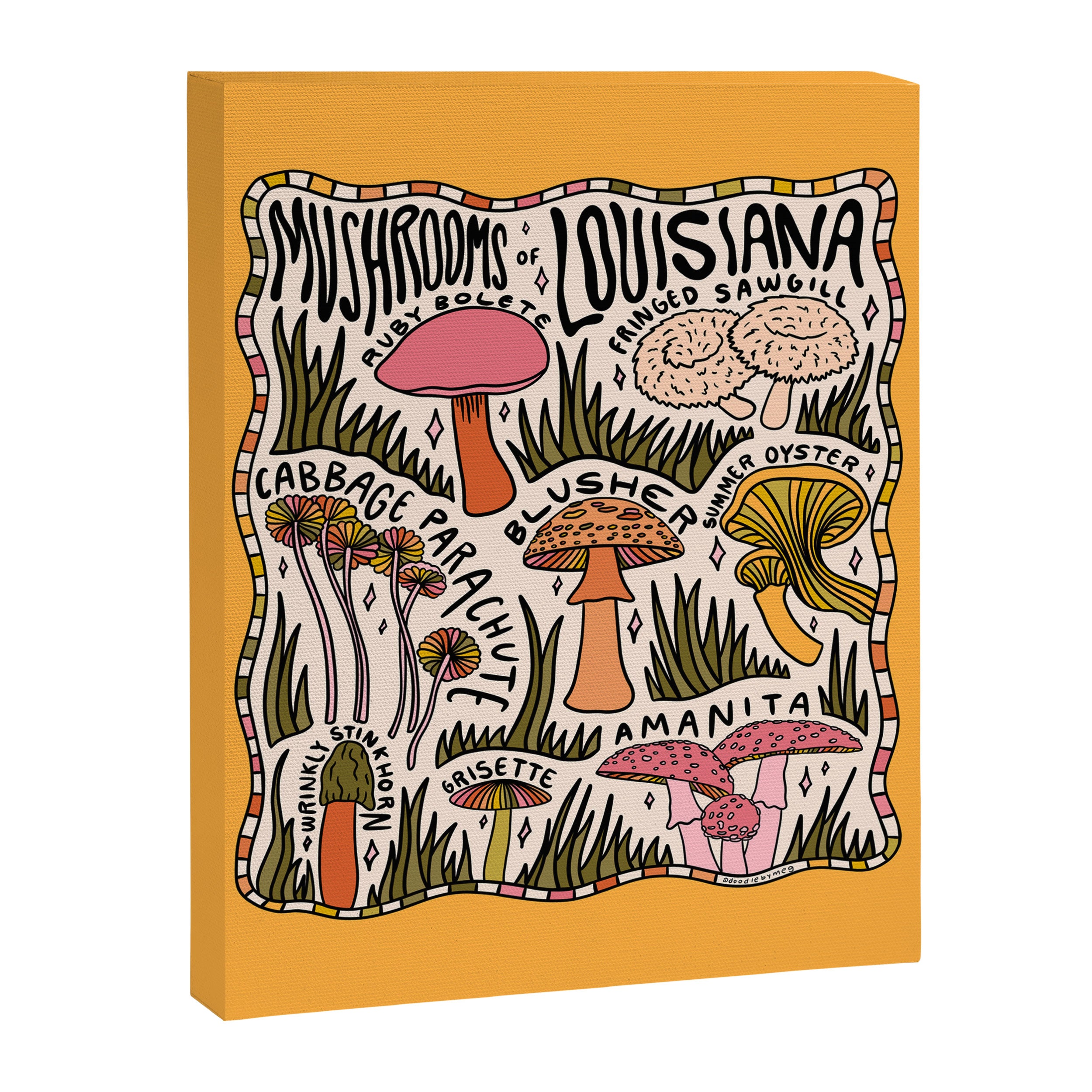 Mushrooms of Louisiana Canvas Print Gallery Image 8