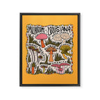 Mushrooms of Louisiana Framed Canvas Print Gallery Image 8