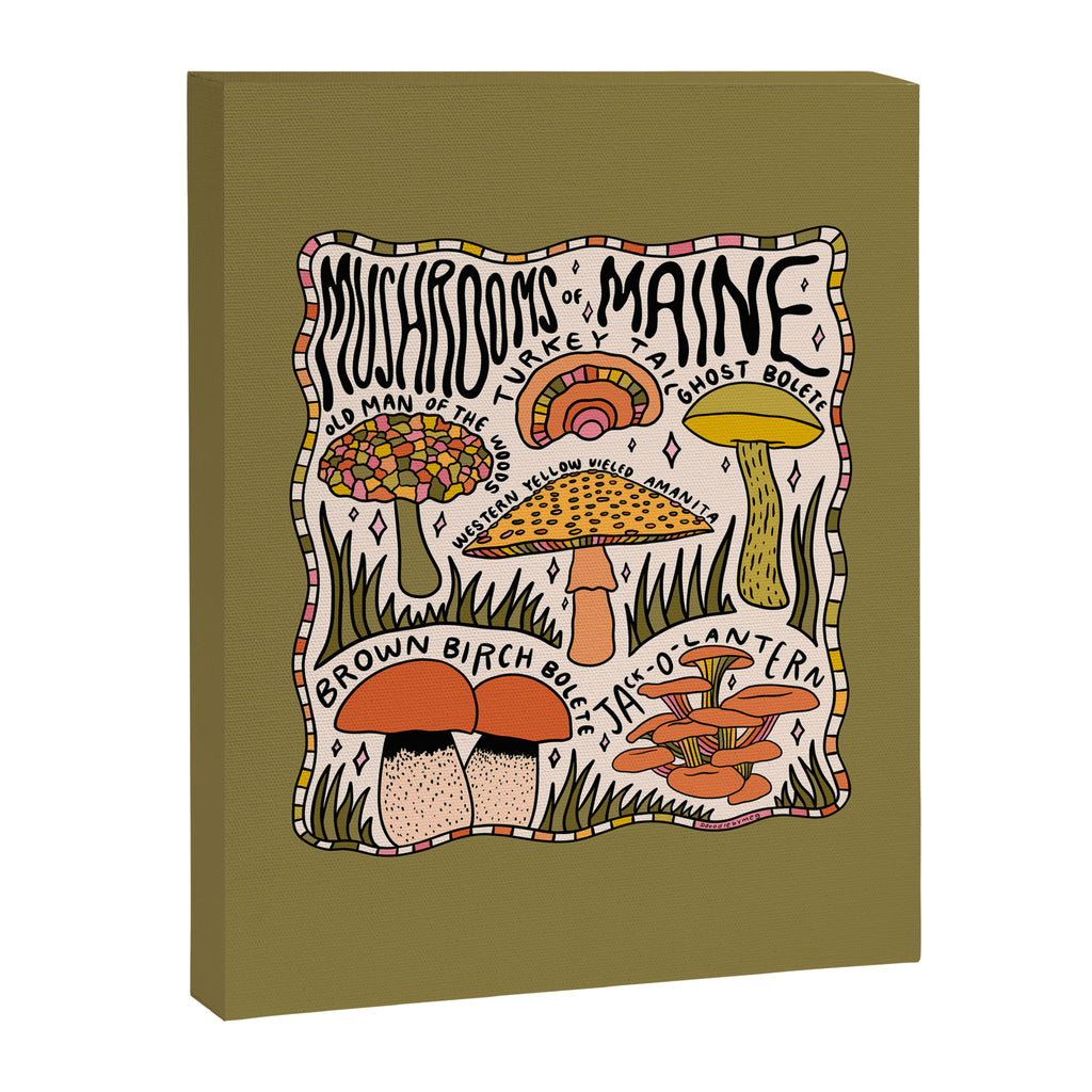 Mushrooms of Maine Canvas Print Gallery Image 8