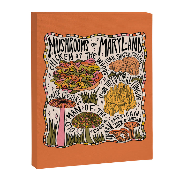 Mushrooms of Maryland Canvas Print Gallery Image 1