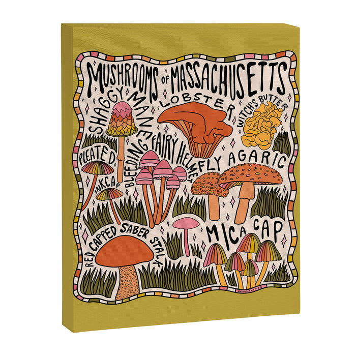 Mushrooms of Massachusetts Canvas Print Gallery Image 1