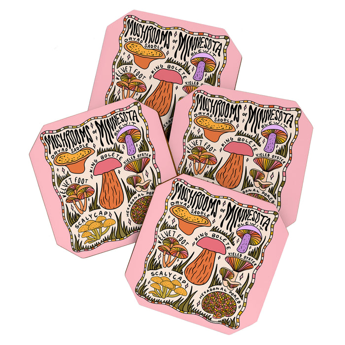 Mushrooms of Minnesota Coaster Gallery Image 1