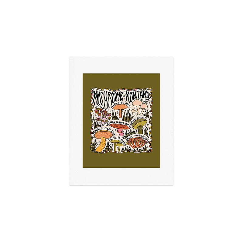 Mushrooms of Montana Art Print Gallery Image 1