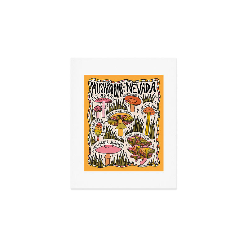 Mushrooms of Nevada Art Print Gallery Image 1