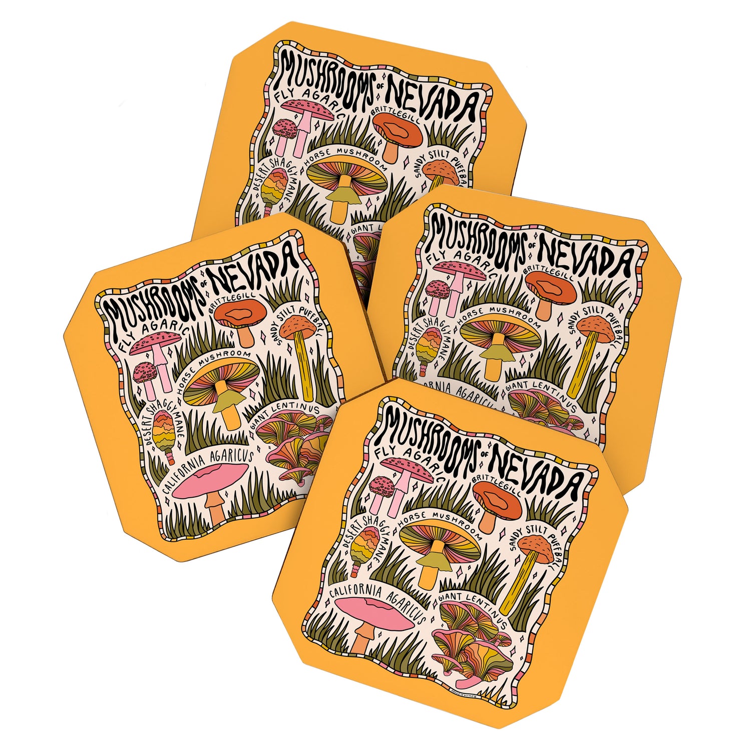 Mushrooms of Nevada Coaster Gallery Image 1