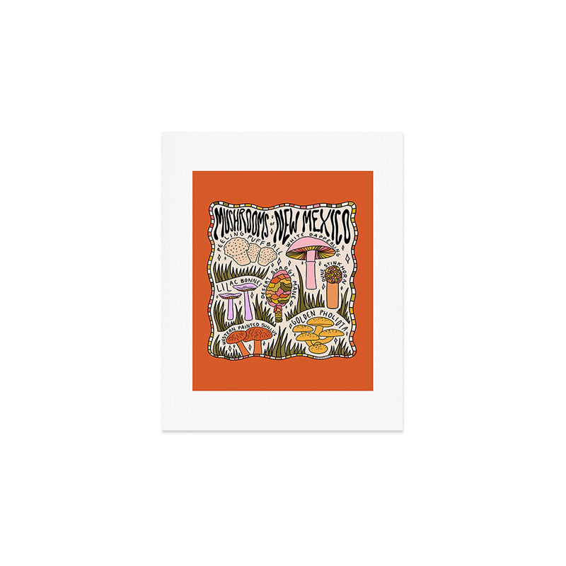 Mushrooms of New Mexico Art Print Gallery Image 1