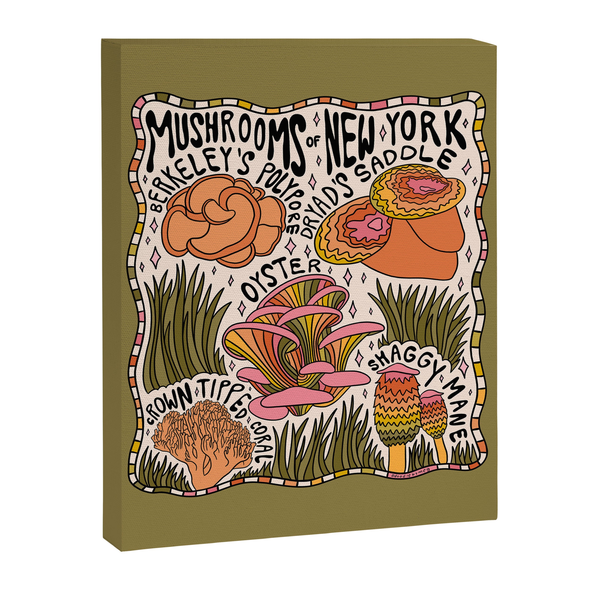 Mushrooms of New York Canvas Print Gallery Image 8