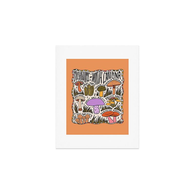 Mushrooms of North Carolina Art Print Gallery Image 1