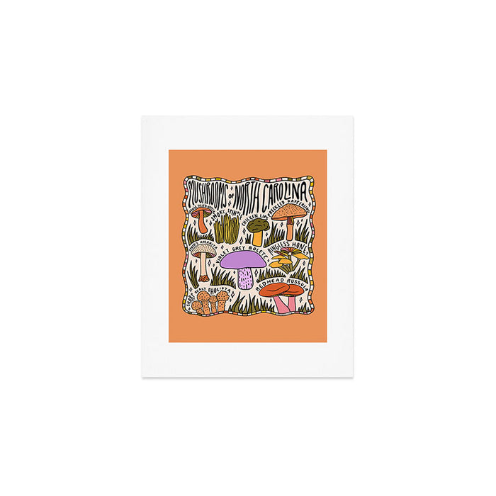 Mushrooms of North Carolina Art Print Gallery Image 1