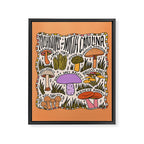 Mushrooms of North Carolina Framed Canvas Print Gallery Image 8