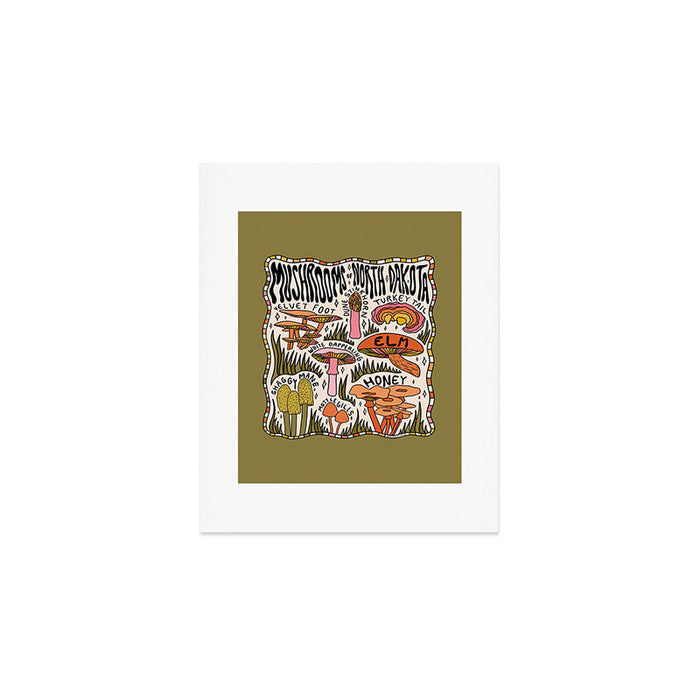 Mushrooms of North Dakota Art Print Gallery Image 1