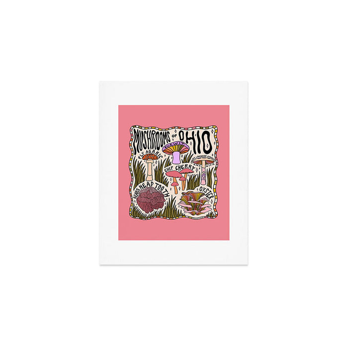 Mushrooms of Ohio Art Print Gallery Image 1