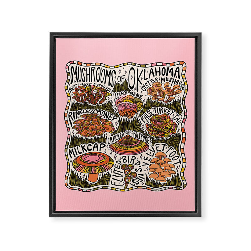 Mushrooms of Oklahoma Framed Canvas Print Gallery Image 8
