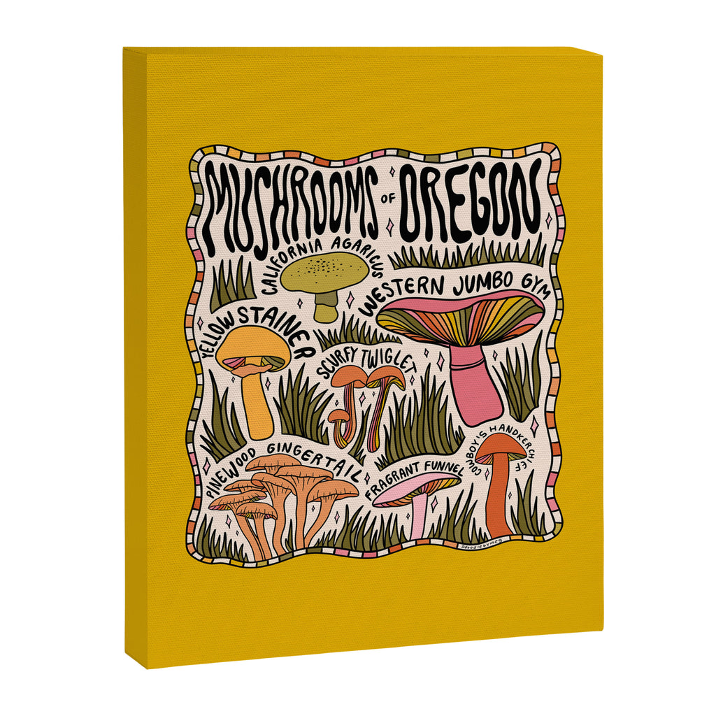 Mushrooms of Oregon Canvas Print Gallery Image 8