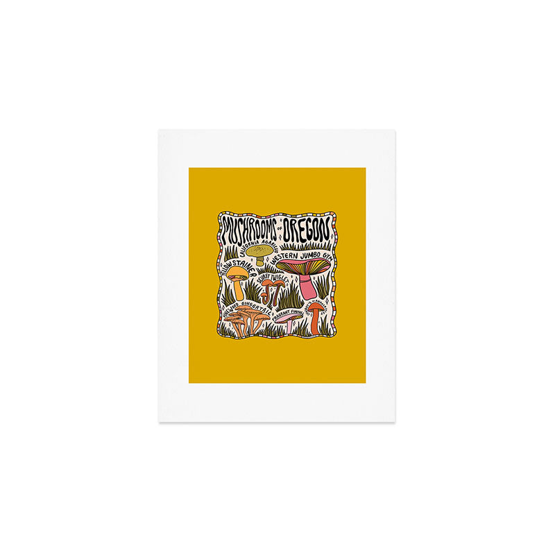 Mushrooms of Oregon Art Print Gallery Image 1