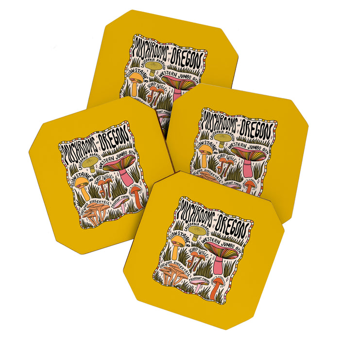 Mushrooms of Oregon Coaster Gallery Image 1