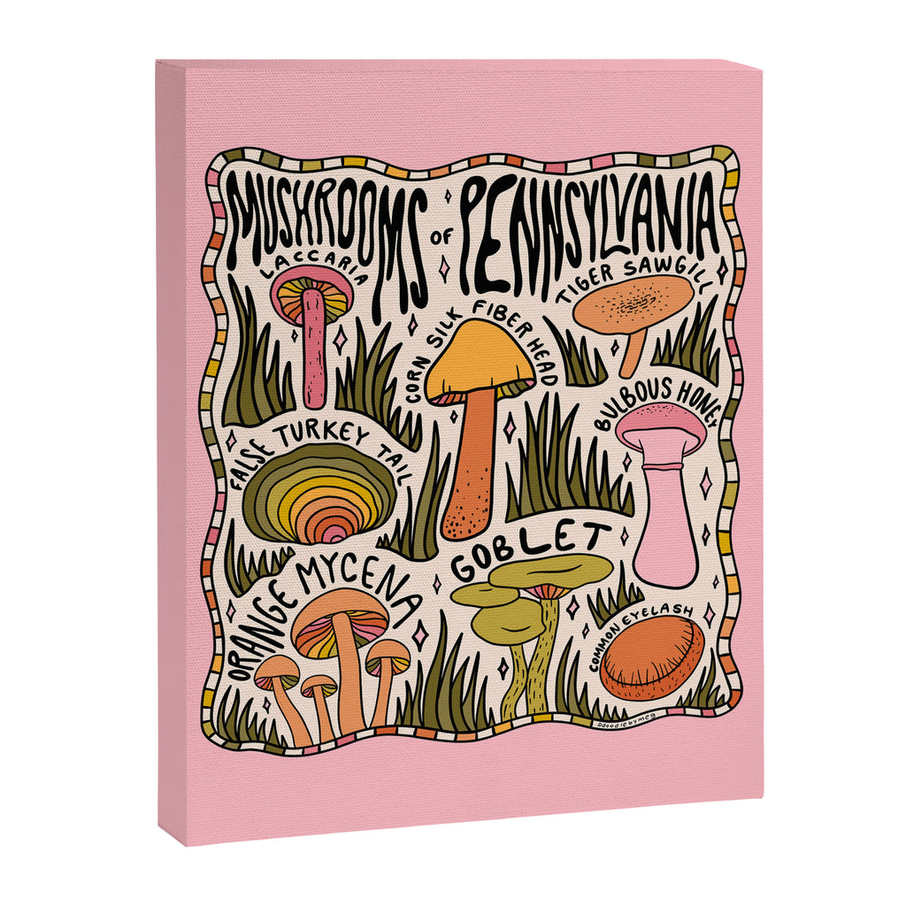 Mushrooms of Pennsylvania Canvas Print Gallery Image 8
