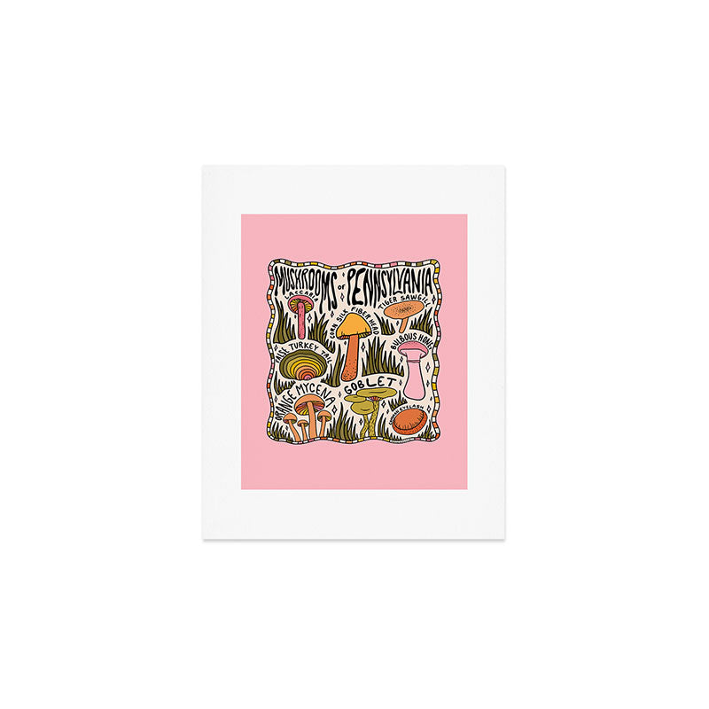 Mushrooms of Pennsylvania Art Print Gallery Image 1