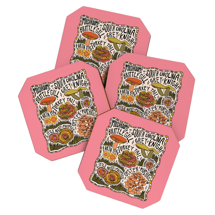 Mushrooms of South Carolina Coaster Gallery Image 1