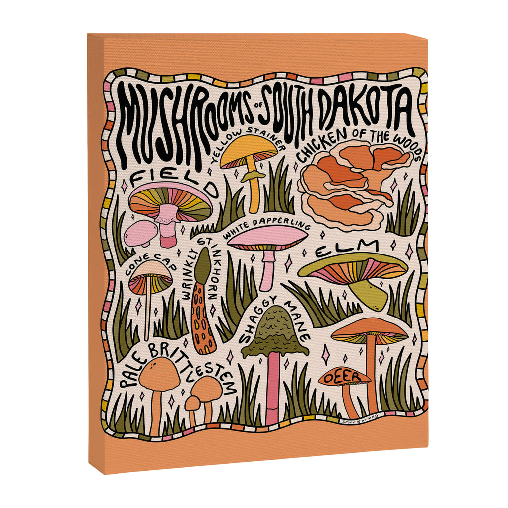 Mushrooms of South Dakota Canvas Print Gallery Image 8