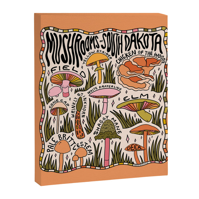 Mushrooms of South Dakota Canvas Print Gallery Image 1