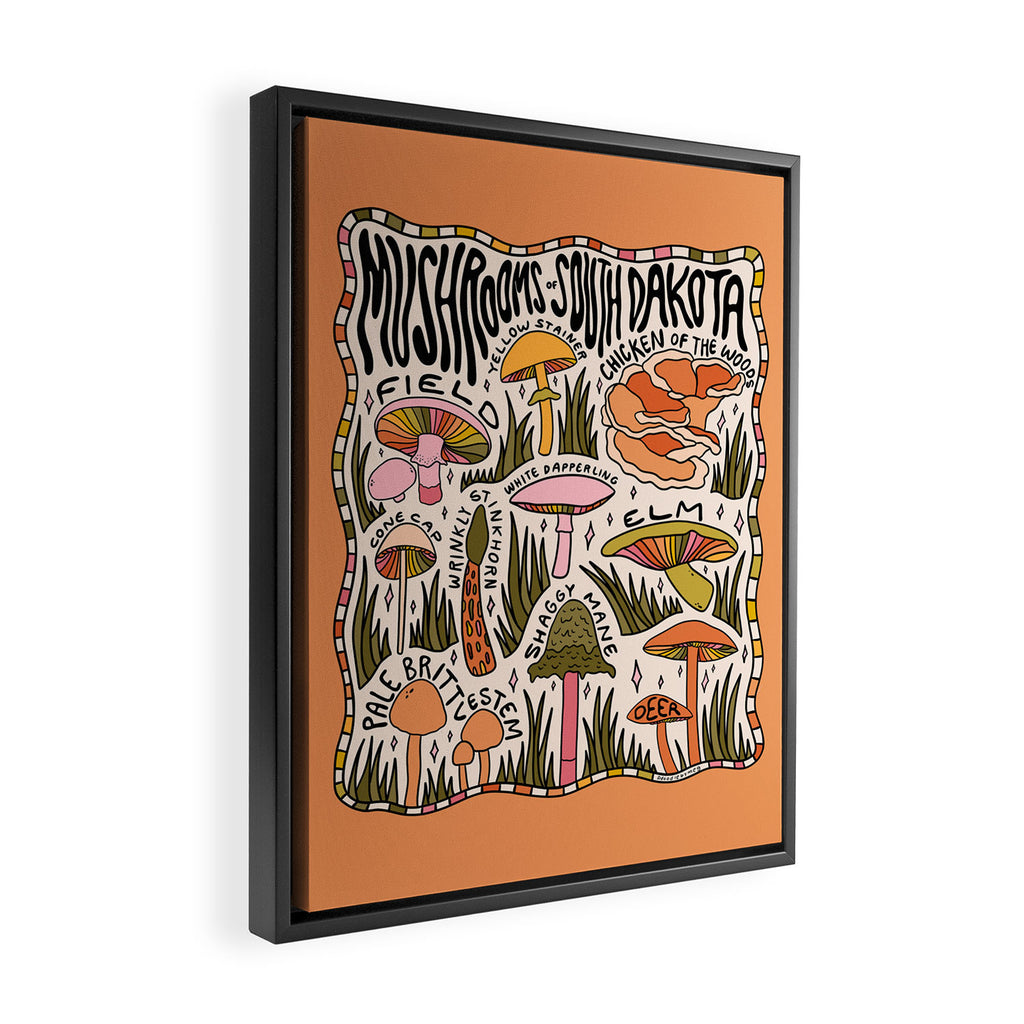 Mushrooms of South Dakota Framed Canvas Print Gallery Image 2