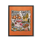 Mushrooms of Tennessee Framed Canvas Print Gallery Image 8
